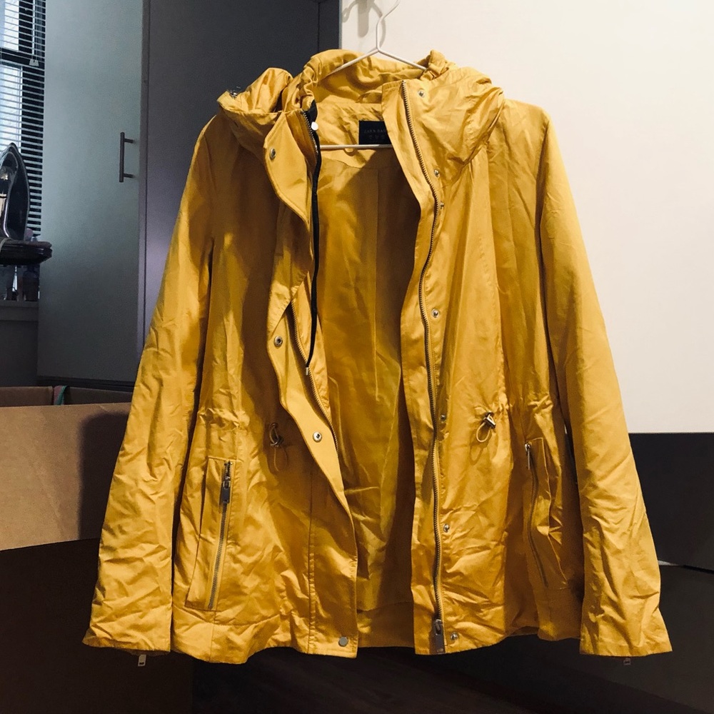 Zara Basic Utility Jacket - Yellow - image 2